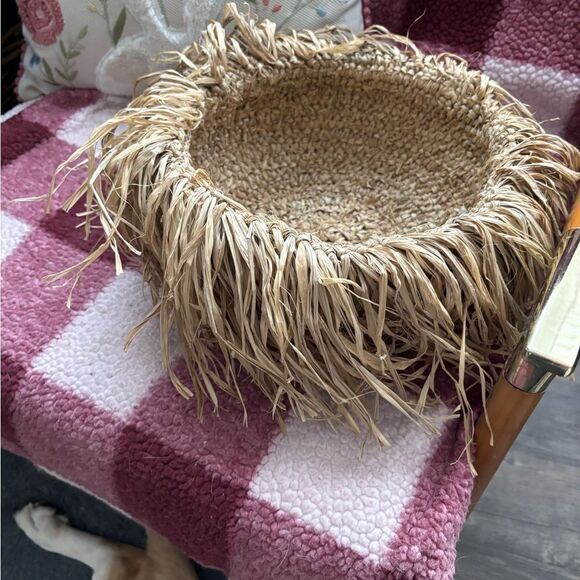 Natural Fiber Decorative Basket - Picture 1 of 4
